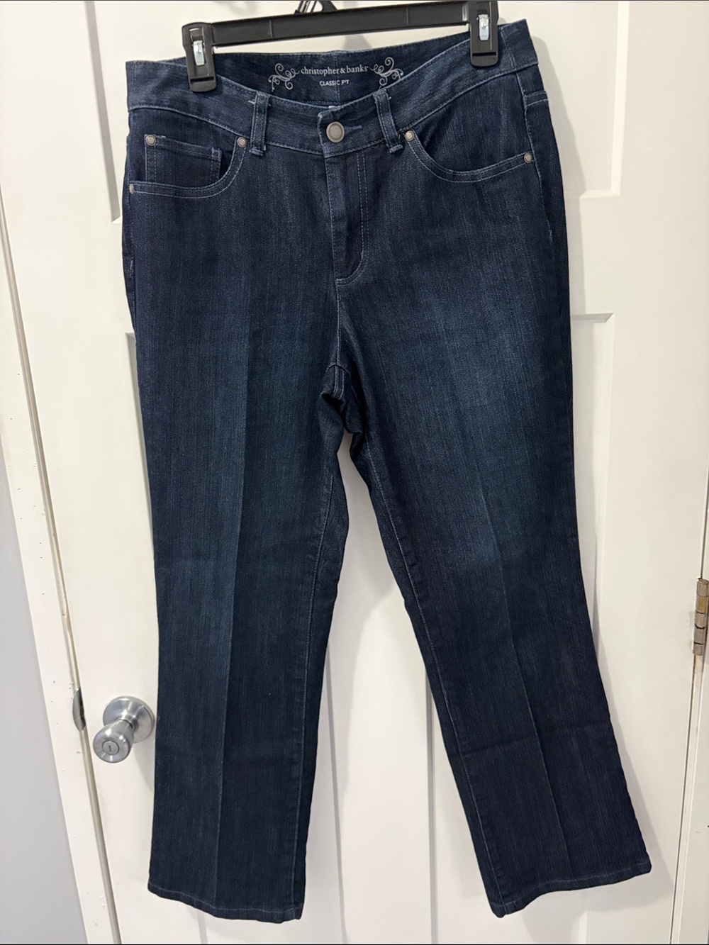 Christopher & Banks Deep Indigo Bootcut Leg Jeans